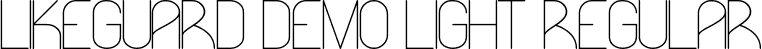 Likeguard Demo Light Regular font - LikeguardDemoLight.ttf