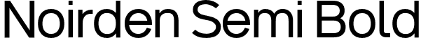 Noirden Semi Bold font - Noirden-SemiBold.otf