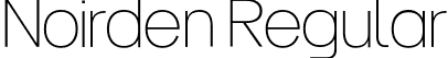 Noirden Regular font - Noirden-ExtraLight.otf