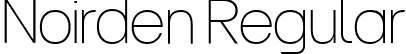 Noirden Regular font - Noirden-ExtraLight.ttf