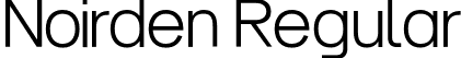 Noirden Regular font - Noirden-Regular.otf