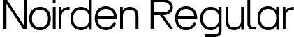 Noirden Regular font - Noirden-Regular.ttf