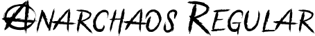 Anarchaos Regular font - Anarchaos.otf