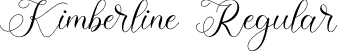 Kimberline Regular font - Kimberline.otf