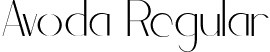 Avoda Regular font - Avoda Free Trial.ttf