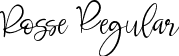 Rosse Regular font - ROSSE.ttf