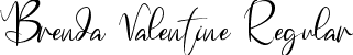 Brenda Valentine Regular font - Brenda-Valentine.ttf