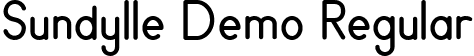 Sundylle Demo Regular font - Sundylle demo.ttf