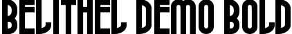 Belithel Demo Bold font - BelithelDemoBold.ttf