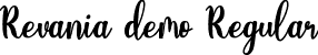 Revania demo Regular font - Revania demo.ttf