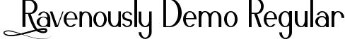 Ravenously Demo Regular font - RavenouslyDemoRegular.ttf