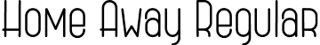 Home Away Regular font - HomeAway.otf