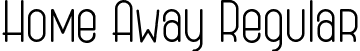 Home Away Regular font - HomeAway.ttf