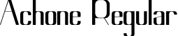 Achone Regular font - AchoneFont.ttf