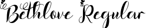 Bethlove Regular font - Bethlove ttf.ttf