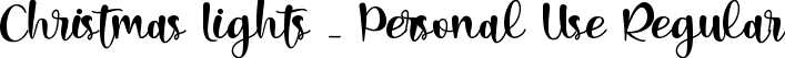 Christmas Lights _ Personal Use Regular font - Christmas Lights _ Personal Use.ttf