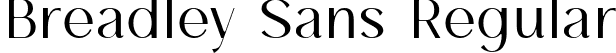 Breadley Sans Regular font - BreadleySans-Regular.ttf