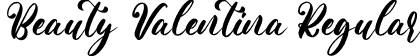 Beauty Valentina Regular font - Beauty Valentina.otf