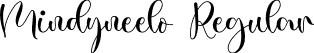 Mindyneelo Regular font - Mindyneelo.ttf