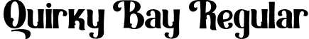 Quirky Bay Regular font - Quirky Bay - Free Version.otf