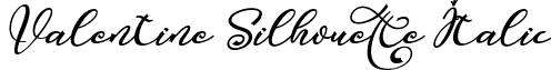 Valentine Silhouette Italic font - Valentine Silhouette Italic - TTF.ttf