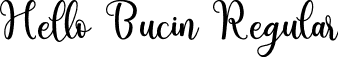 Hello Bucin Regular font - Hello Bucin.ttf