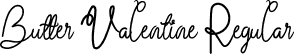 Butter Valentine Regular font - ButterValentine.otf