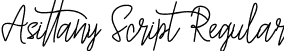 Asittany Script Regular font - Asittany Script.otf