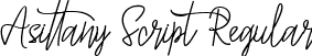 Asittany Script Regular font - Asittany Script.ttf