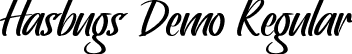 Hasbugs Demo Regular font - HasbugsDemoRegular.ttf