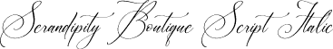 Serandipity Boutique Script Italic font - Serandipity-Boutique-Script-Italic.otf