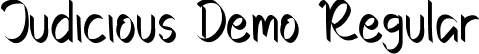 Judicious Demo Regular font - JudiciousDemoRegular.ttf