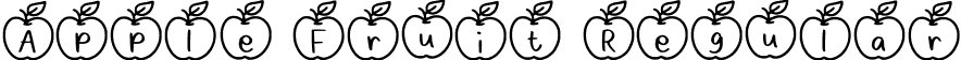 Apple Fruit Regular font - AppleFruit-Regular.ttf