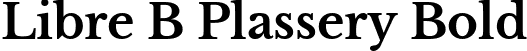 Libre B Plassery Bold font - LibreBPlassery-Bold.ttf