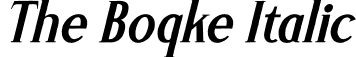 The Boqke Italic font - The-Boqke-Italic.otf