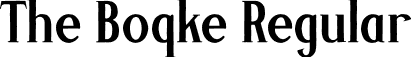 The Boqke Regular font - The-Boqke.otf