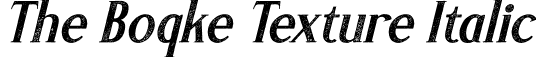 The Boqke Texture Italic font - The-Boqke-Texture-Italic.otf