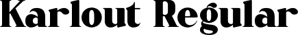 Karlout Regular font - Karlout.ttf