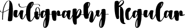 Autography Regular font - Autography.ttf