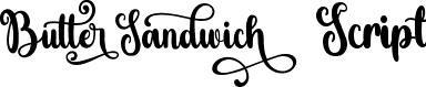 ButterSandwich Script font - Butter Sandwich Script.otf