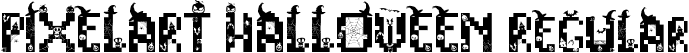 PIXELART HALLOWEEN Regular font - PIXELART HALLOWEEN - TTF.ttf