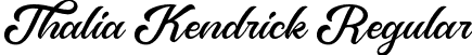 Thalia Kendrick Regular font - thaliakendrickregular-nrq7g.otf