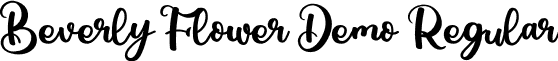 Beverly Flower Demo Regular font - BeverlyFlowerDemo.otf