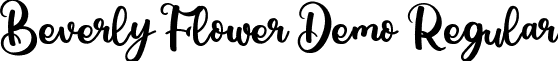 Beverly Flower Demo Regular font - BeverlyFlowerDemo.ttf