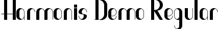 Harmonis Demo Regular font - HarmonisDemoRegular.ttf