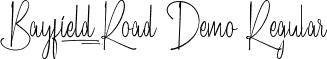 Bayfield Road Demo Regular font - BayfieldRoadDemoRegular.ttf