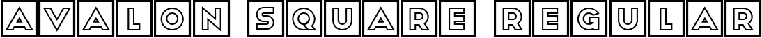 Avalon Square Regular font - AvalonSquare.ttf