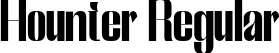 Hounter Regular font - hounter.otf