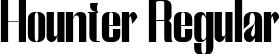 Hounter Regular font - hounter.ttf