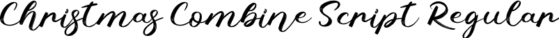 Christmas Combine Script Regular font - Christmas Combine Script.ttf